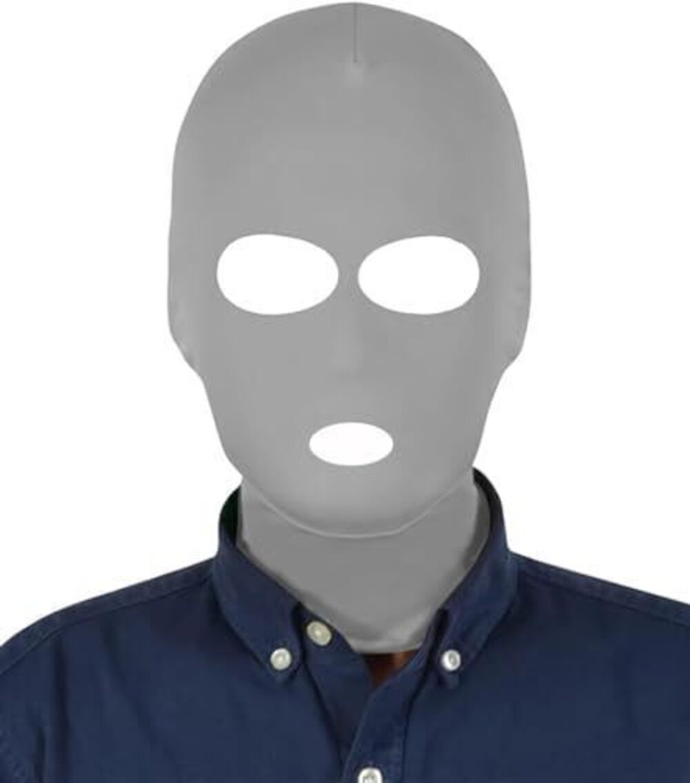 2795 Unisex 3 Hole Full Face Mask Cover Elastic Breathable Zentai Hood